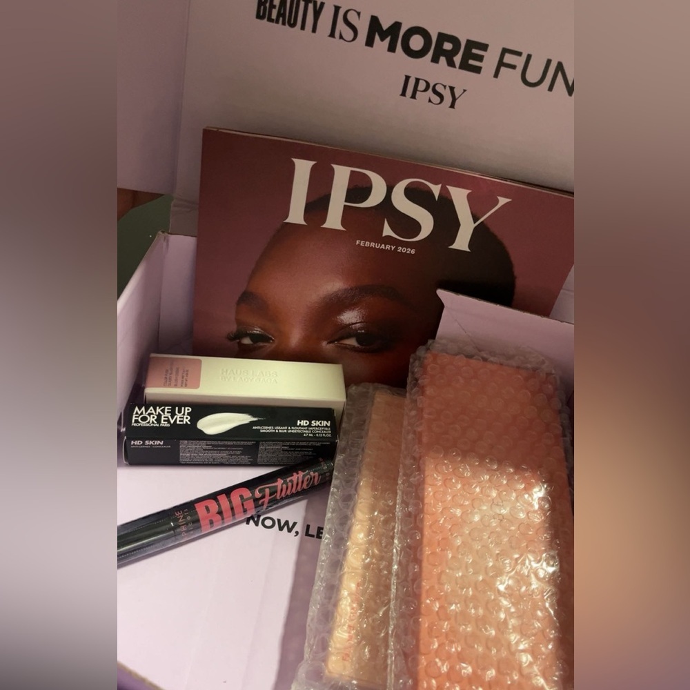 ipsy box February 2026 five products full size
